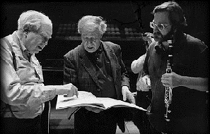 Elliott Carter, Pierre Boulez, Alain Damiens (photo Gontier)